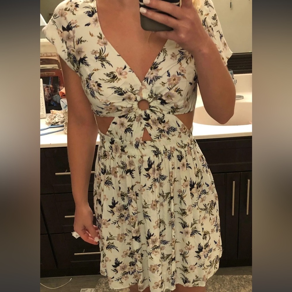 American Eagle floral dress-M